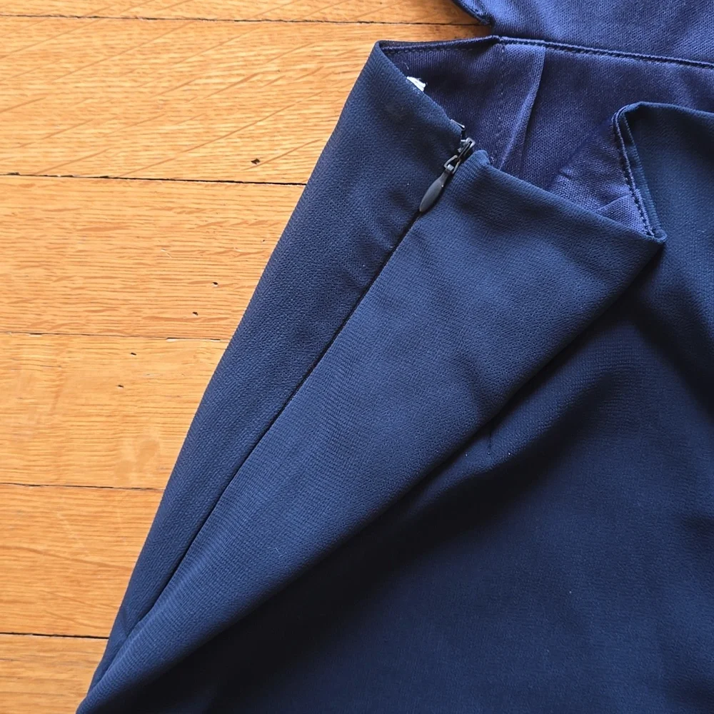 Lulus, Toast to You, Navy, Flutter Sleeve Cutout Jumpsuit, EUC, Women's S - Picture 11 of 16